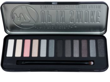 W7 Cosmetics In the Night Up in Smoke paleta očních stínů s aplikátorem