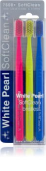 White Pearl 7600+ SoftClean Soft Toothbrushes 3 pcs