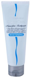 White Pearl NanoCare Whitening zubná pasta s nanočasticami striebra proti škvrnám na zubnej sklovine