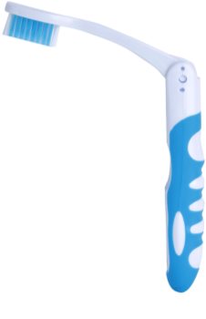 White Pearl Smile Folding Travel Toothbrush