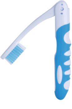 White Pearl Smile Folding Travel Toothbrush