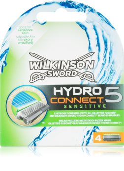 Wilkinson Sword Hydro Connect 5 Змінні картриджі для чутливої шкіри