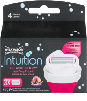 Wilkinson Sword Intuition Island Berry zapasowe ostrza 3 szt.