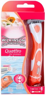 Wilkinson Sword Quattro for Women Bikini prirezovalnik in strojček za mokro britje