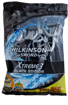 Wilkinson Sword Xtreme 3 Black Edition Wegwerp Scheermessen 10st.