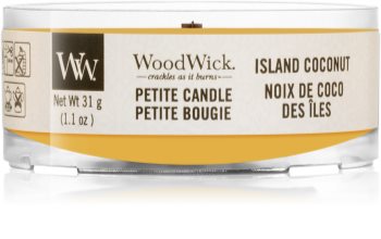 Woodwick Island Coconut velas votivas com pavio de madeira 31 g