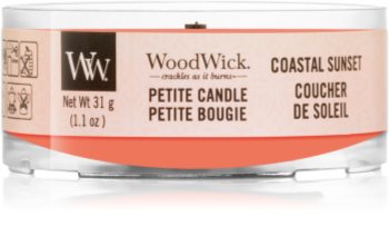 Woodwick Coastal Sunset velas votivas com pavio de madeira 31 g
