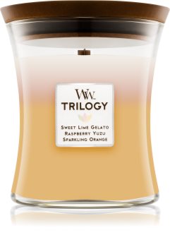 Woodwick Trilogy Summer Sweets Scented Candle 275 g Wooden Wick