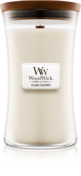Woodwick Island Coconut bougie parfumée 609,5 g grande
