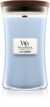 Woodwick Soft Chambray Geurkaars 609,5 gr Groot