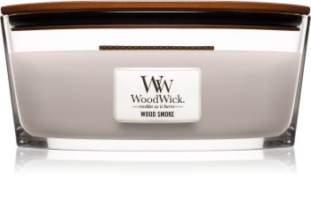 Woodwick Wood Smoke bougie parfumée 453,6 g avec mèche en bois (Hearthwick)