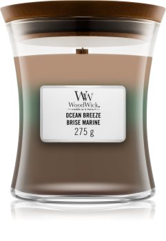 Woodwick Trilogy Ocean Breeze vonná sviečka s dreveným knotom
