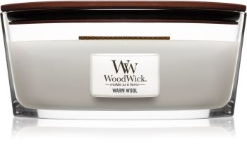 Woodwick Warm Wool Duftkerze 453,6 g mit Holzdocht (Hearthwick)