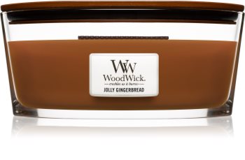 Woodwick Jolly Gingerbread Scented Candle 453,6 g Hearthwick