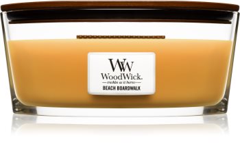 Woodwick Beach Boardwalk bougie parfumée 453,6 g avec mèche en bois (Hearthwick)