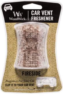 Woodwick Fireside vôňa do auta clip