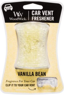 Woodwick Vanilla Bean odświeżacz do samochodu klips
