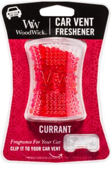 Woodwick Currant odświeżacz do samochodu klips