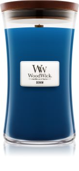 Woodwick Denim illatos gyertya 609,5 g nagy