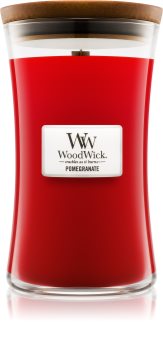 Woodwick Pomegranate bougie parfumée 609,5 g avec mèche en bois