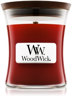 Woodwick Cinnamon Chai illatos gyertya 85 g kicsi