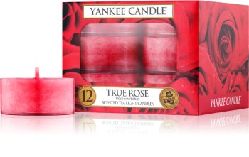 Yankee Candle True Rose čajová sviečka 12 x 9,8 g