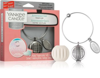 Yankee Candle Pink Sands dišava za avto + nadomestno polnilo obesek (Linear)