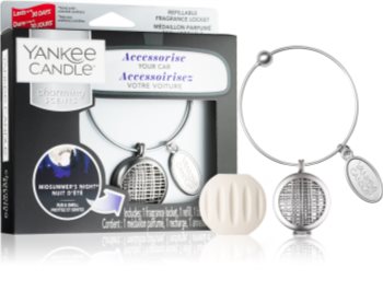 Yankee Candle Midsummer´s Night parfum pentru masina pandantiv + refill (Geometric)