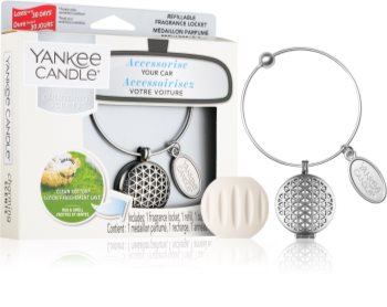 Yankee Candle Clean Cotton vůně do auta přívěsek + náhradní náplň (Geometric)
