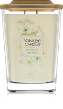 Yankee Candle Elevation Sheer Linen Αρωματικό κερί 552 γρ μεγάλη