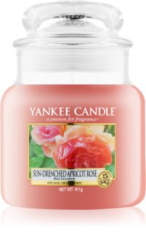 Yankee Candle Sun-Drenched Apricot Rose vonná sviečka 411 g Classic stredná