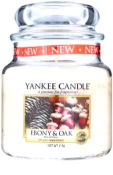 Yankee Candle Ebony & Oak Duftkerze 411 g Classic medium