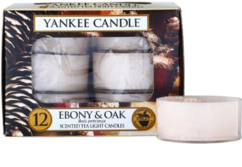 Yankee Candle Ebony & Oak świeczka typu tealight 12 x 9,8 g