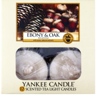 Yankee Candle Ebony & Oak świeczka typu tealight 12 x 9,8 g