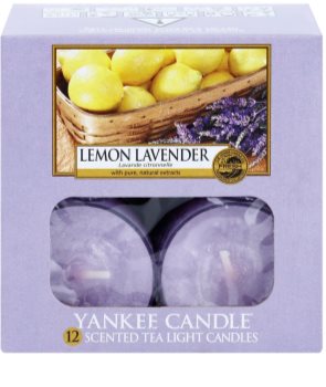Yankee Candle Lemon Lavender świeczka typu tealight 12 x 9,8 g