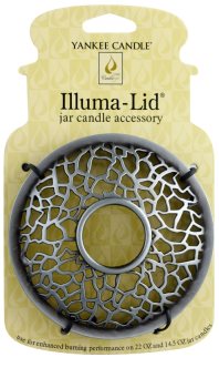 Yankee Candle Matrix Brushed inel decorativ lumânare clasica pe apa de dimensiuni mari și medii (Silver)