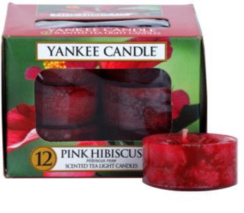 Yankee Candle Pink Hibiscus čajová svíčka 12 x 9,8 g