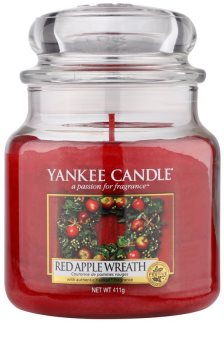 Yankee Candle Red Apple Wreath illatos gyertya 411 g Classic közepes méret