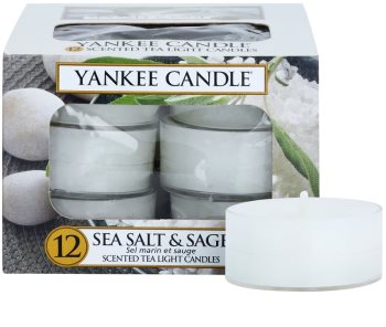 Yankee Candle Sea Salt & Sage vela do chá 12 x 9,8 g