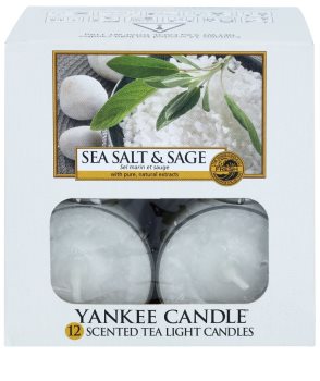 Yankee Candle Sea Salt & Sage vela do chá 12 x 9,8 g