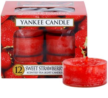 Yankee Candle Sweet Strawberry teamécses 12 x 9,8 g