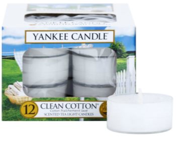 Yankee Candle Clean Cotton vela do chá 12 x 9,8 g