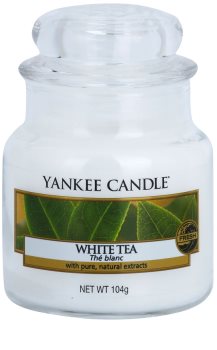 Yankee Candle White Tea vela perfumado 104 g Classic pequeno