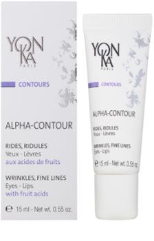 Yon-Ka Contours Alpha gel reparador antiarrugas para contorno de ojos y labios