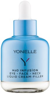 Yonelle H2O Infusion crema líquida de efecto antiarrugas rápido en los contornos de los ojos, el rostro y el cuello
