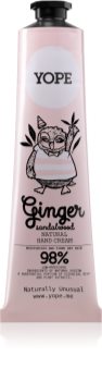 Yope Ginger & Sandalwood Natural Hand Cream with Nourishing and Moisturizing Effect