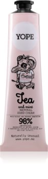 Yope Tea & Mint naravna krema za roke za prehrano in hidracijo