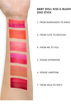 Yves Saint Laurent Baby Doll Kiss & Blush Duo Stick bálsamo con color para labios y rostro