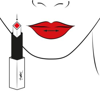 Yves Saint Laurent Rouge Pur Couture The Slim rouge à lèvres fin matifiant avec effet cuir
