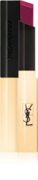 Yves Saint Laurent Rouge Pur Couture The Slim batom com acabamento couro mate